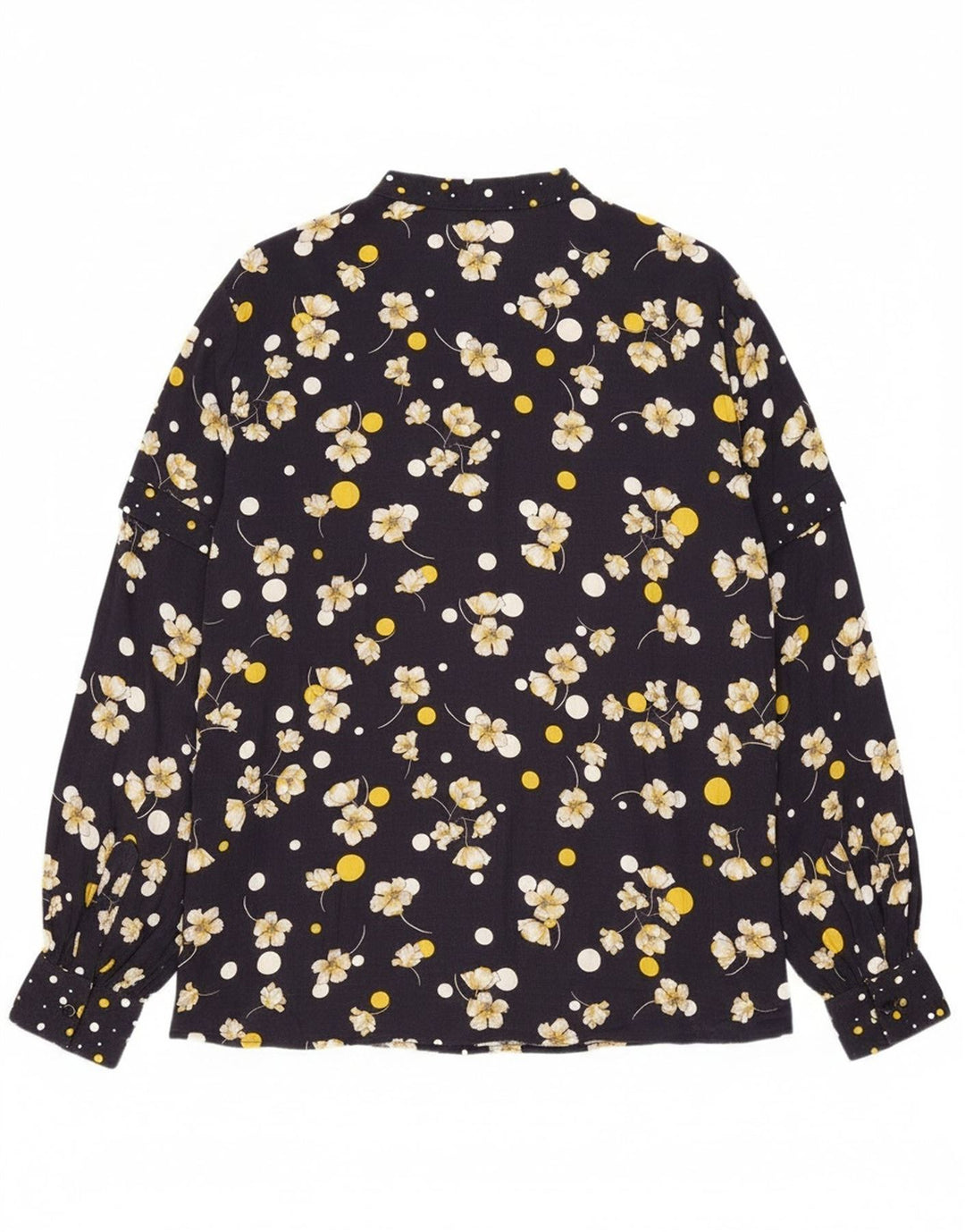 Penny Black Damen-Pullover-Hemd, Größe 46, Marineblau, Viskose mit Blumenmuster