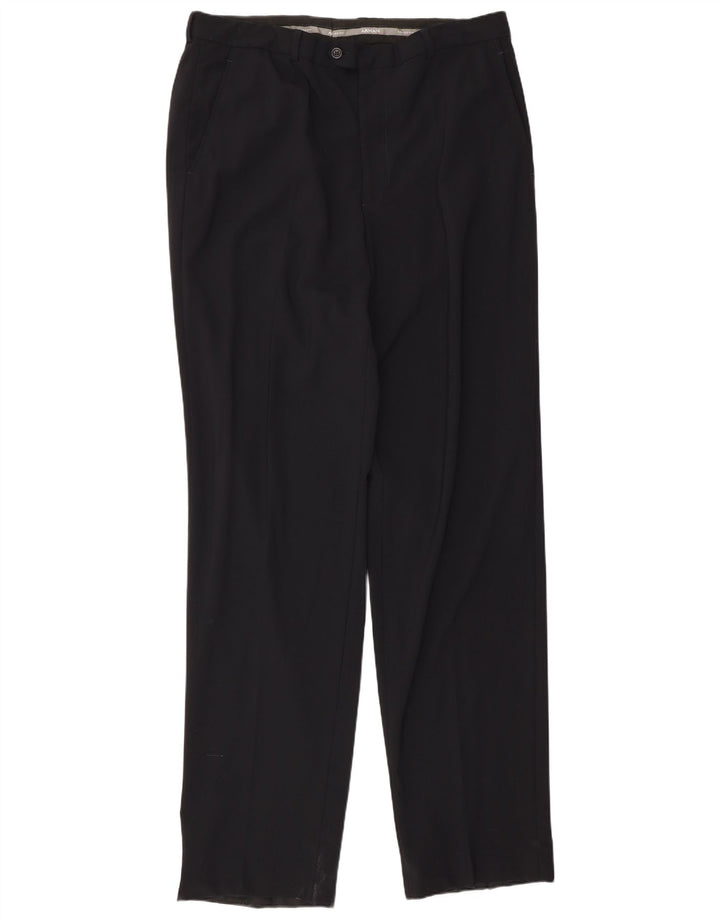 Armani Herren gerade Anzughose W34 L36 Schwarz