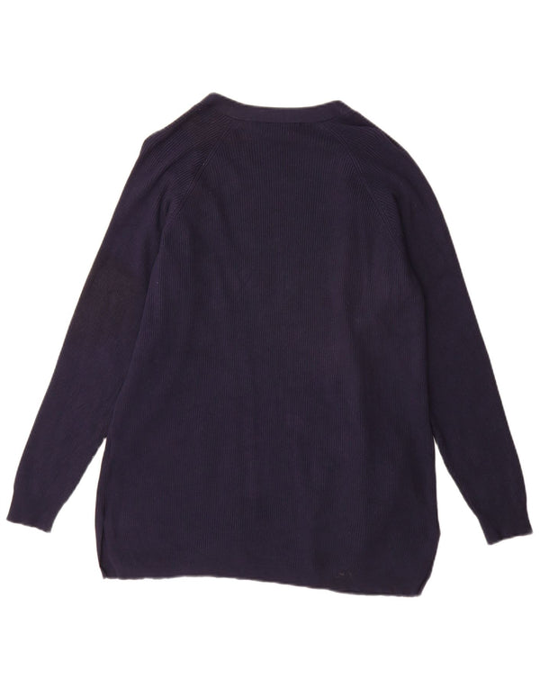 Marks & Spencer Damen Longline-Cardigan-Pullover UK 14 Medium Navy Blue