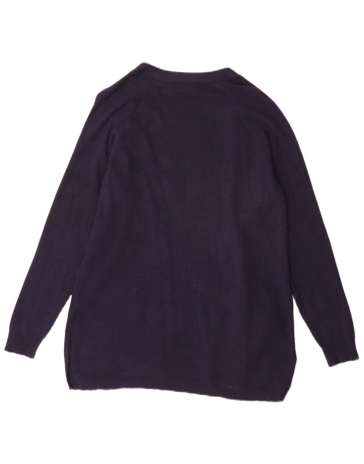 Marks & Spencer Damen Longline-Cardigan-Pullover UK 14 Medium Navy Blue