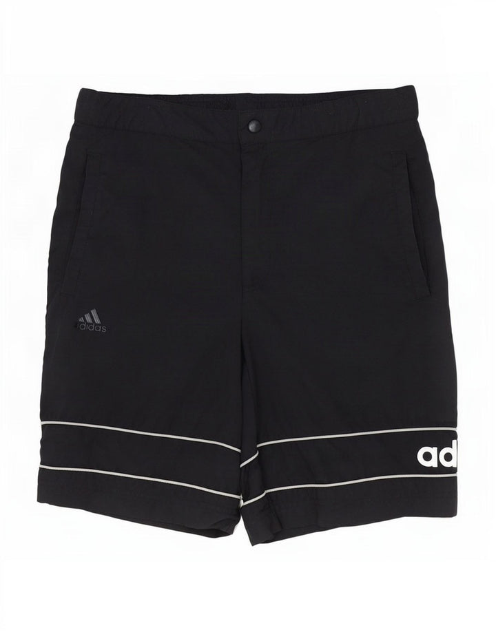 Adidas Herren Graphic Casual Shorts W32 Medium Schwarz Polyester