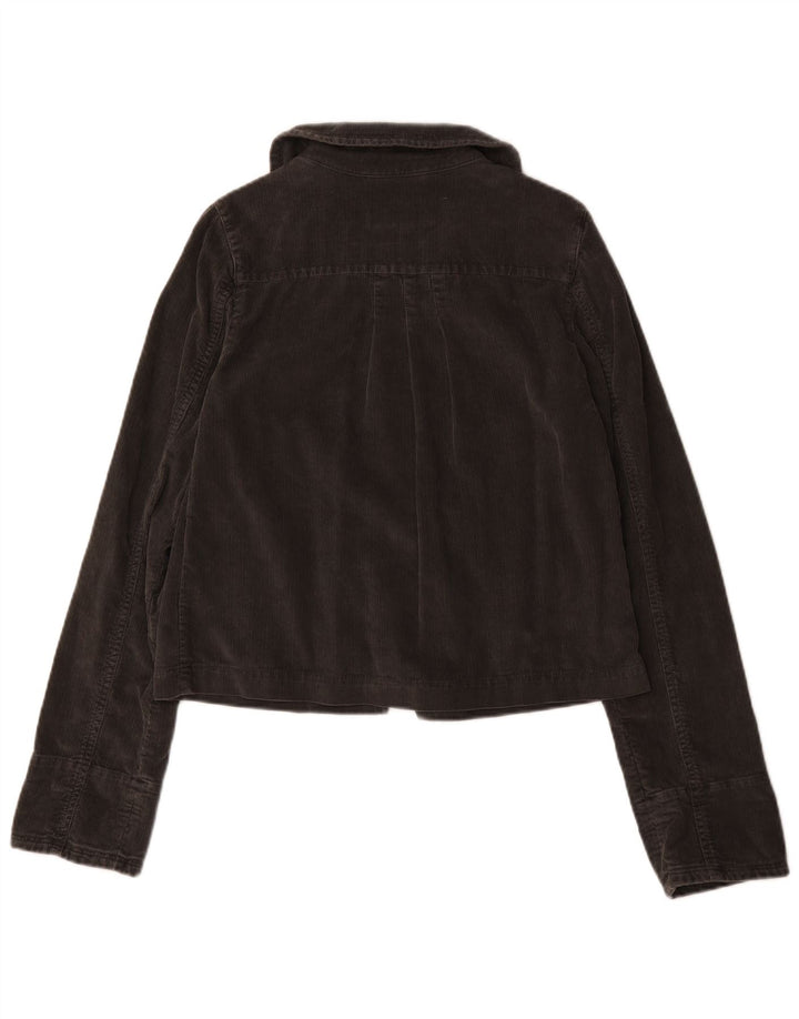 White Stuff Damen Cordjacke UK 8 Small Graue Baumwolle