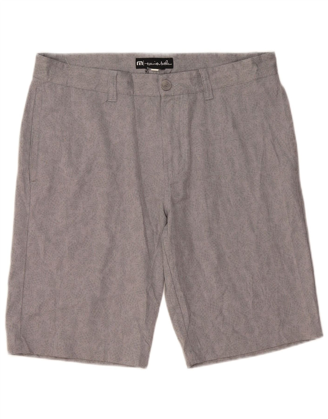 Travis Mathew Herren Chino-Shorts W34 Large Grau geblümt