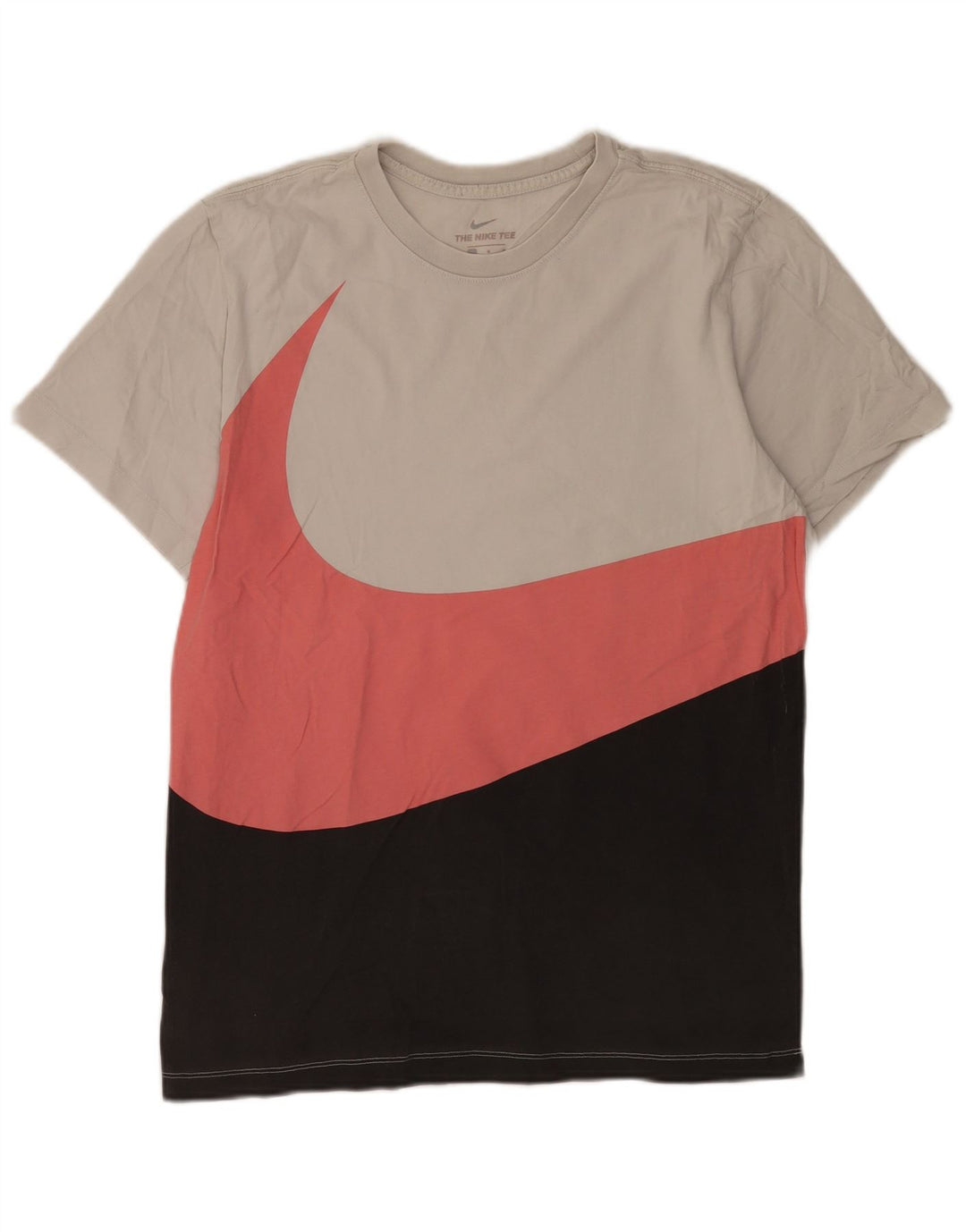 Nike Herren T-Shirt Top Large Grau Colourblock