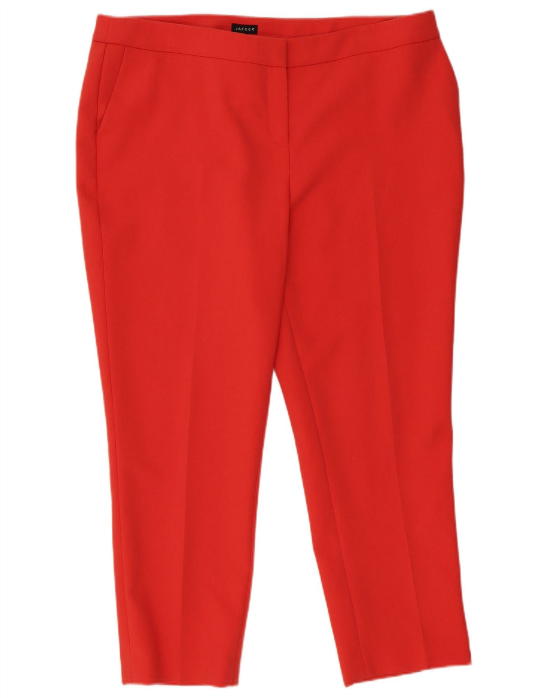 Jaeger Damen Straight Chino Hose UK 18 XL W40 L27 Rot Polyester