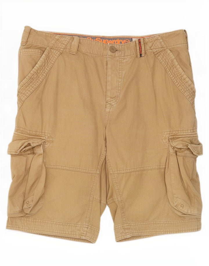 Superdry Herren Cargoshorts 2XL W40 Beige Baumwolle