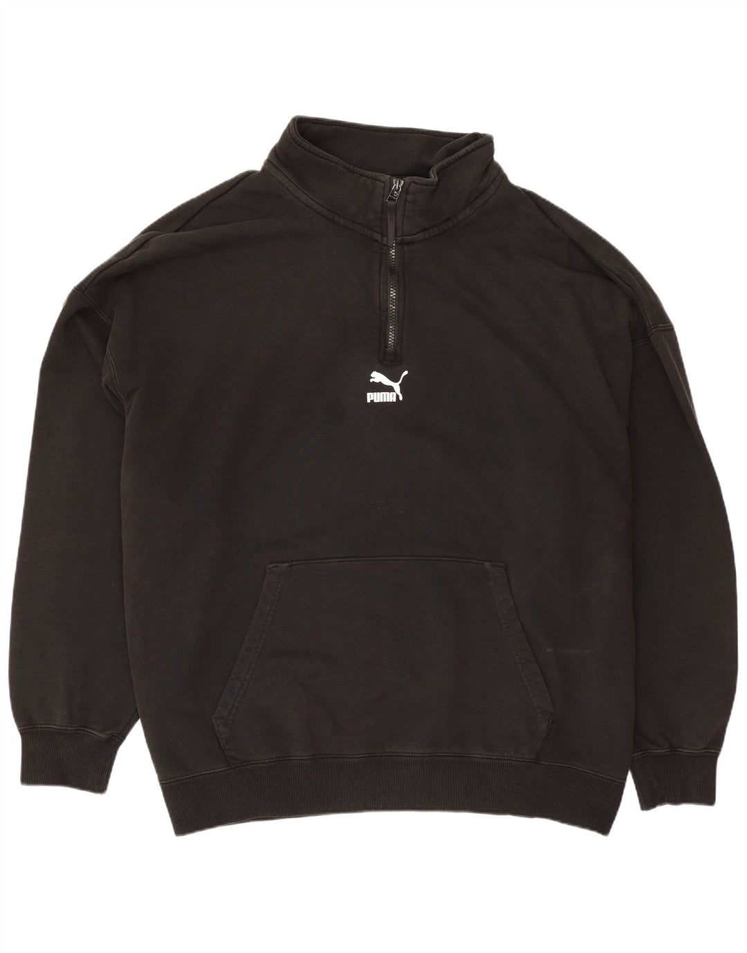 Puma Herren-Sweatshirt mit Reißverschluss, 2XL, Schwarz