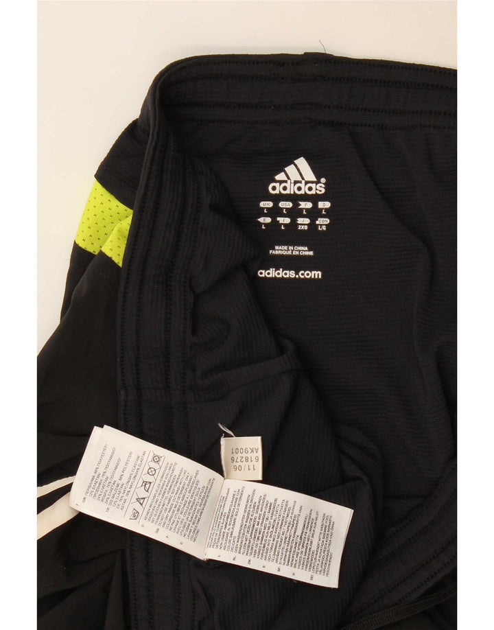 Adidas Herren-Sportshorts, groß, schwarzes Colourblock-Polyester