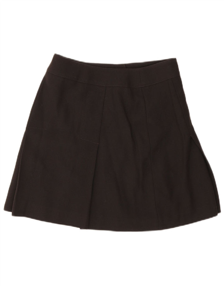 Vintage Damen Minirock W28 Mittelbraune Schurwolle
