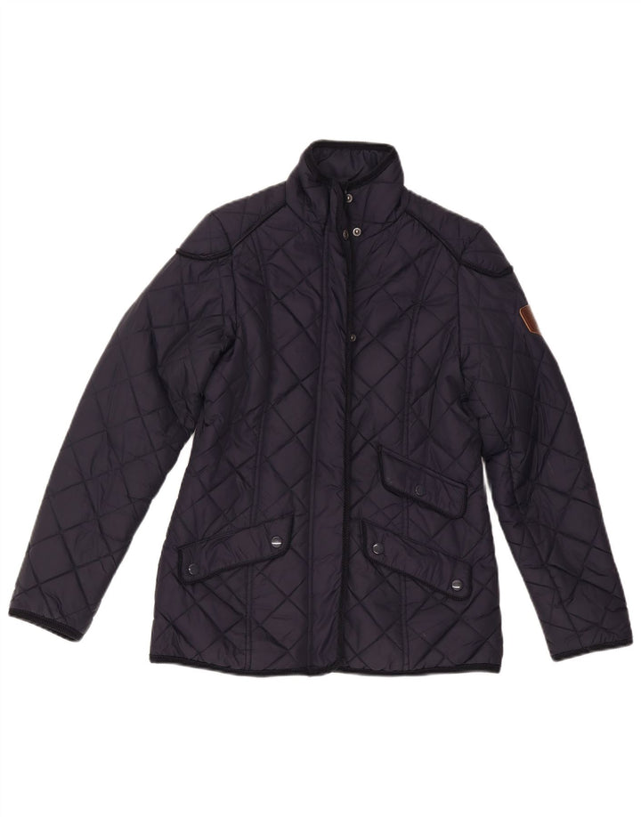 Puffa Damen Steppjacke UK 6 XS Marineblau Polyamid