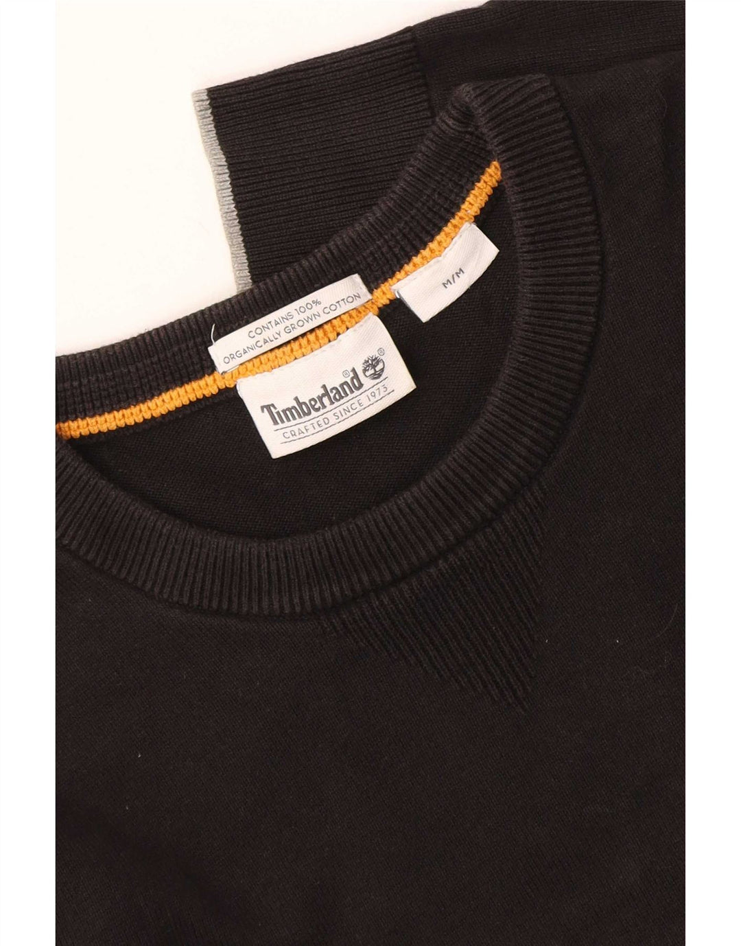 Timberland Herren-Pullover mit Rundhalsausschnitt, mittelschwarze Baumwolle