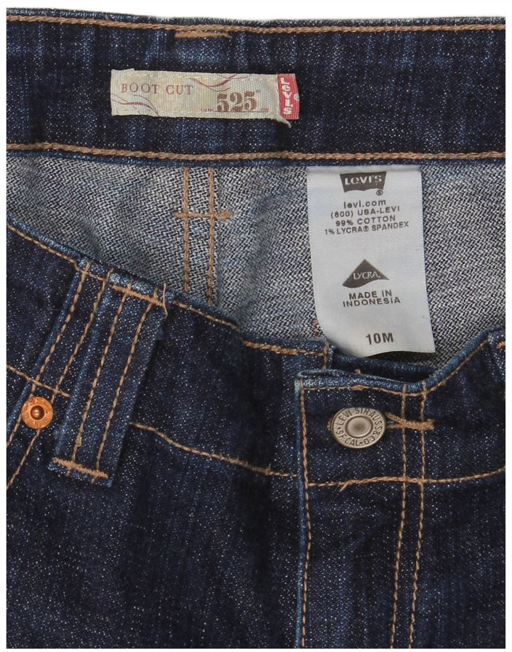 Levi's Damen 525 Bootcut Jeans US 10 Medium W32 L32 Marineblau Baumwolle