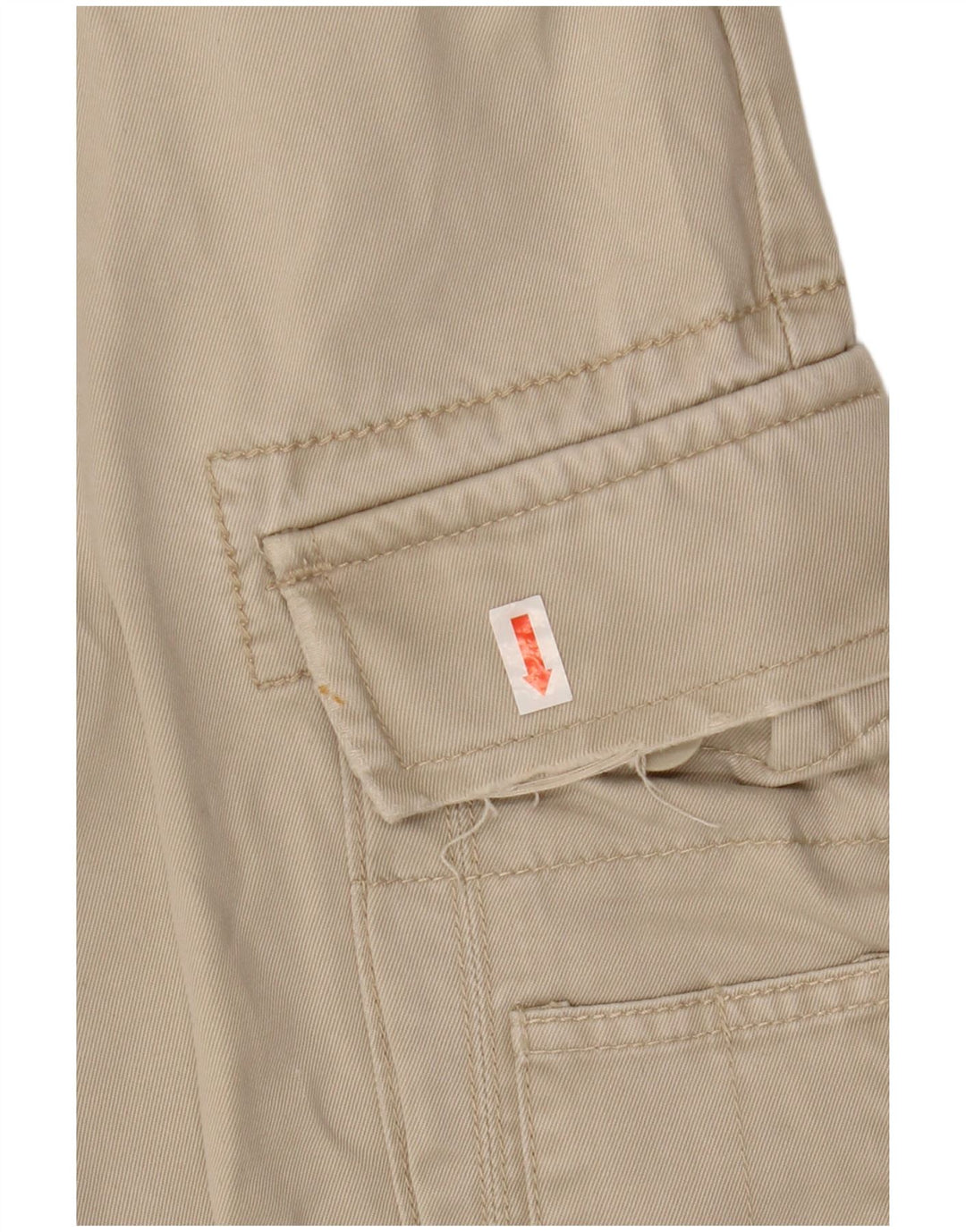 XDYE Gerade Cargohose für Damen, EU 42, Größe L, W34, L31, Beige