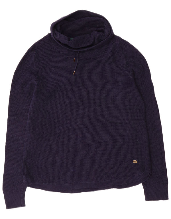 RALPH LAUREN Damen-Pullover mit Rollkragen, Gr. 18, XL, Marineblau, Baumwolle