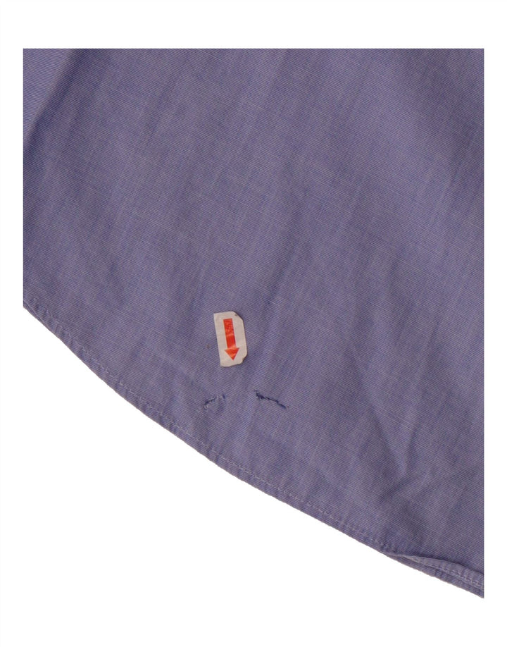 J. CREW Womens Boy Fit Shirt UK 4 Small Blue Vintage J. Crew and Second-Hand J. Crew from Messina Hembry 