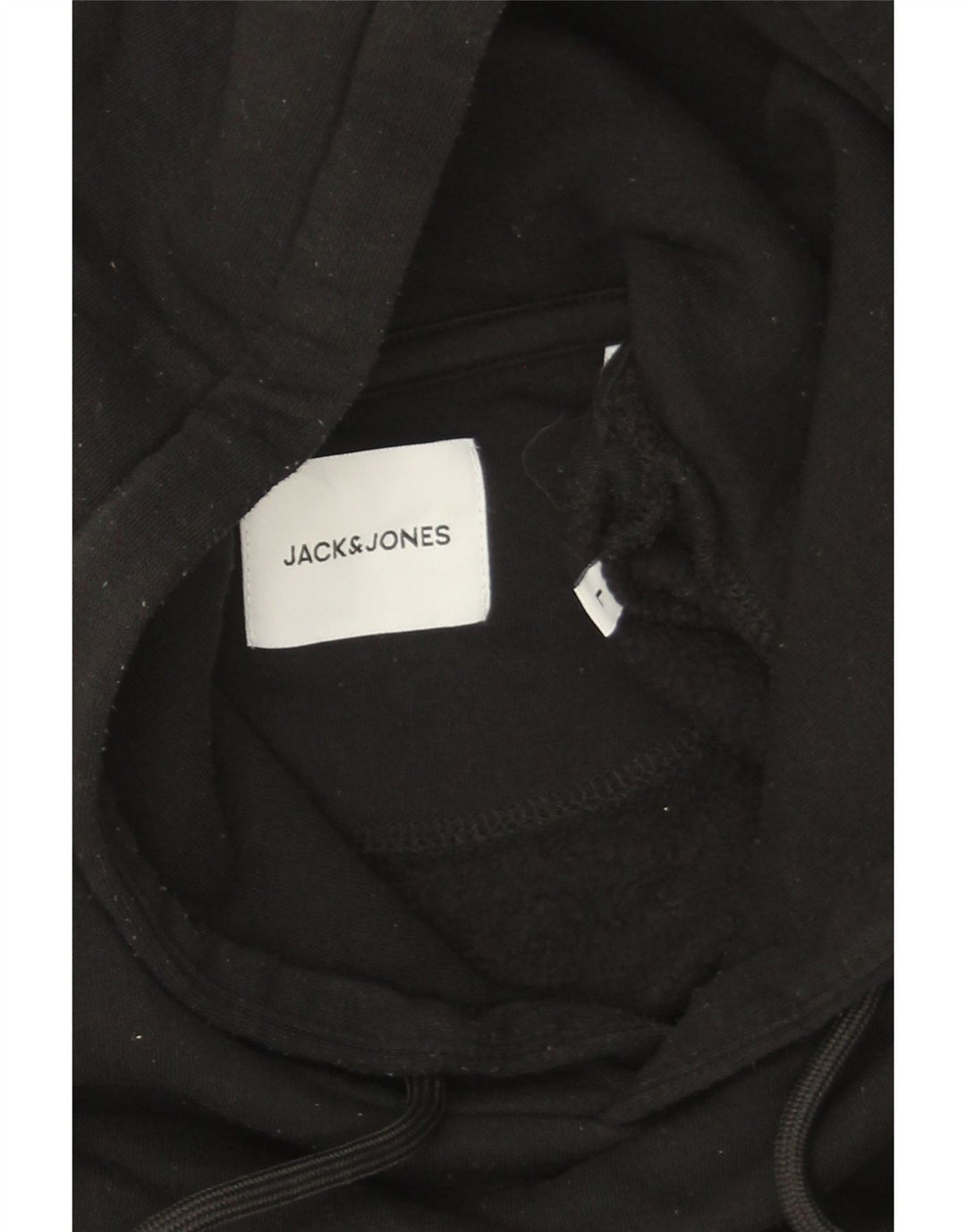 Jack & Jones Herren-Kapuzenpullover, groß, aus schwarzem Polyester