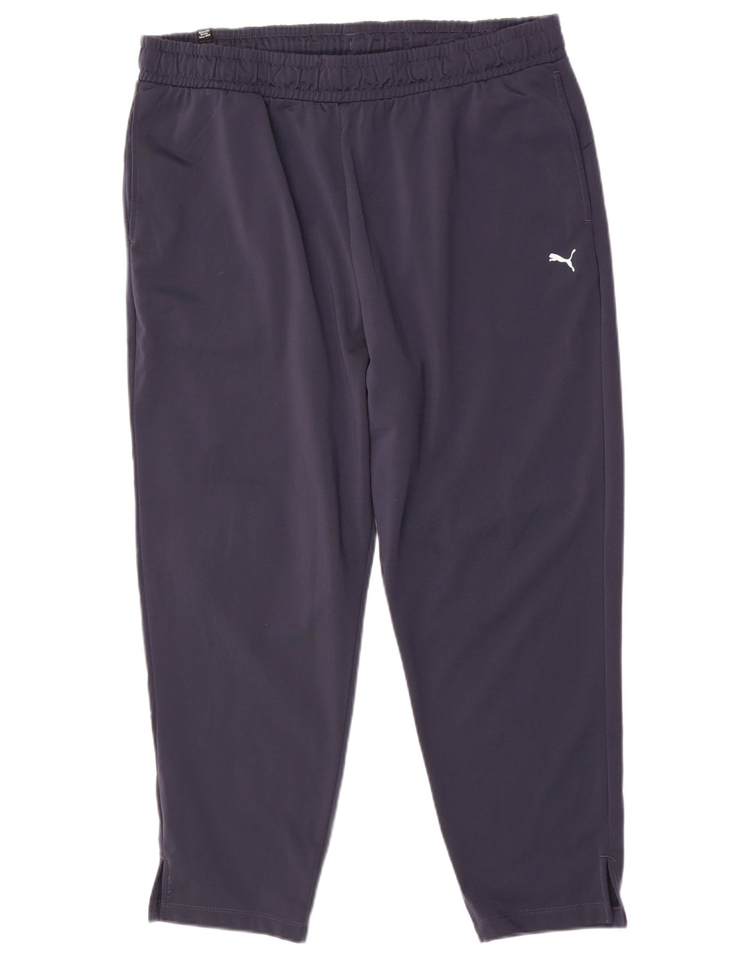 PUMA Womens Crop Tracksuit Trousers UK 18 XL  Navy Blue Polyester
