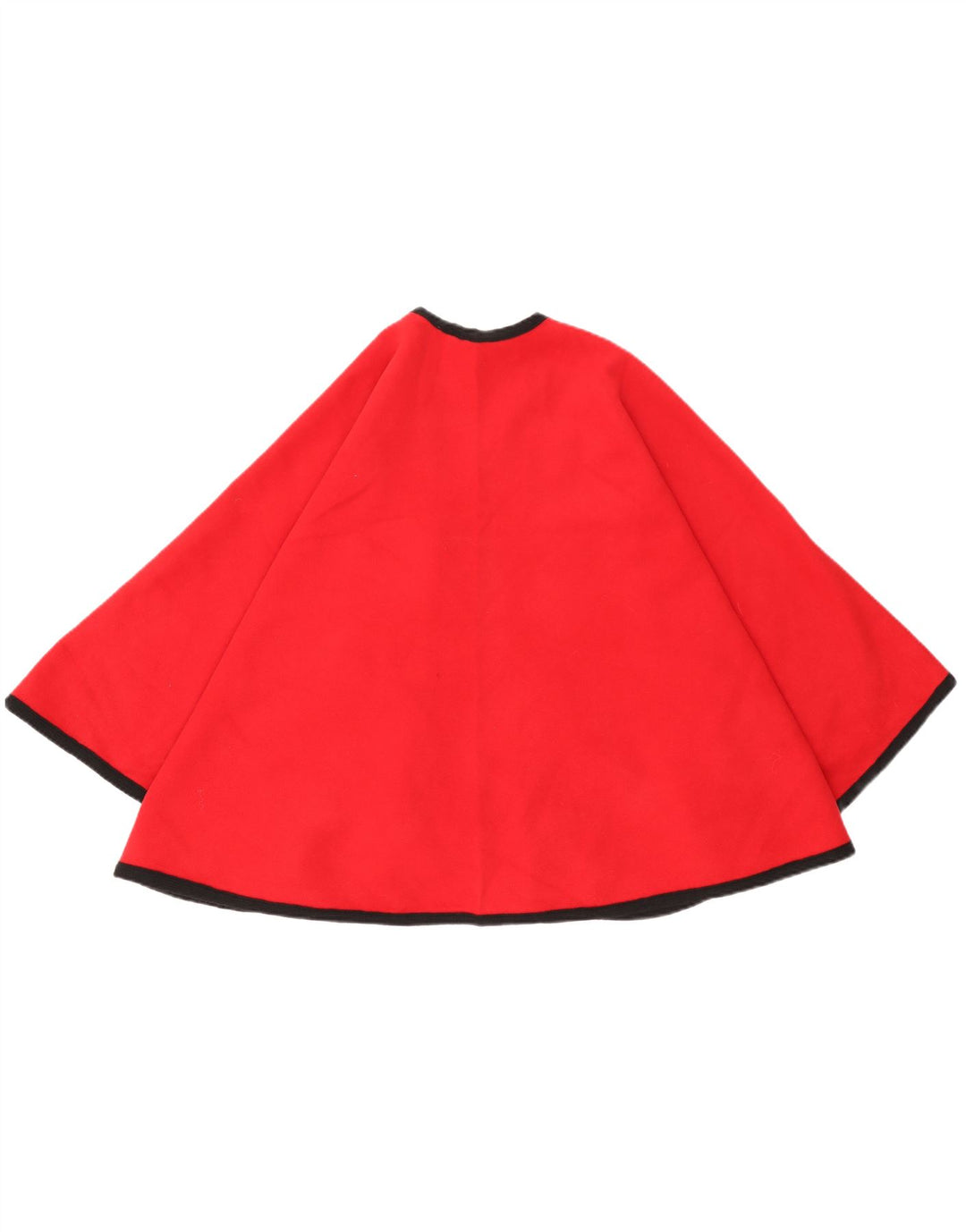 Vintage Damen 3/4 Ärmel offener Poncho Mantel UK 16 Large Rot