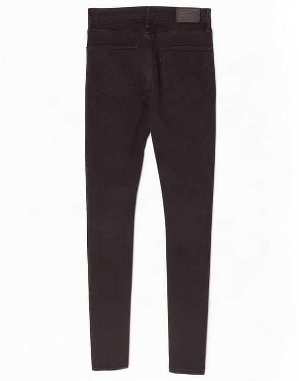 Levi's Damen 721 High Rise Skinny Jeans W26 L30 Schwarz Baumwolle