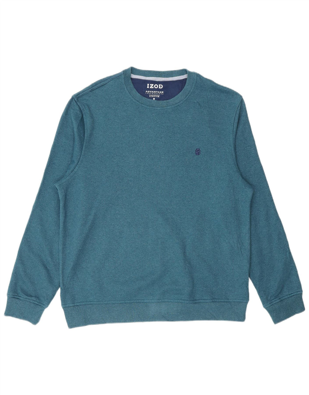 Izod Herren-Sweatshirt-Pullover aus mittelblauem Polyester