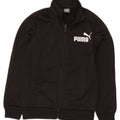 PUMA Jungen Grafik-Trainingsanzug-Top-Jacke, 9–10 Jahre, mittelschwarzes Polyester