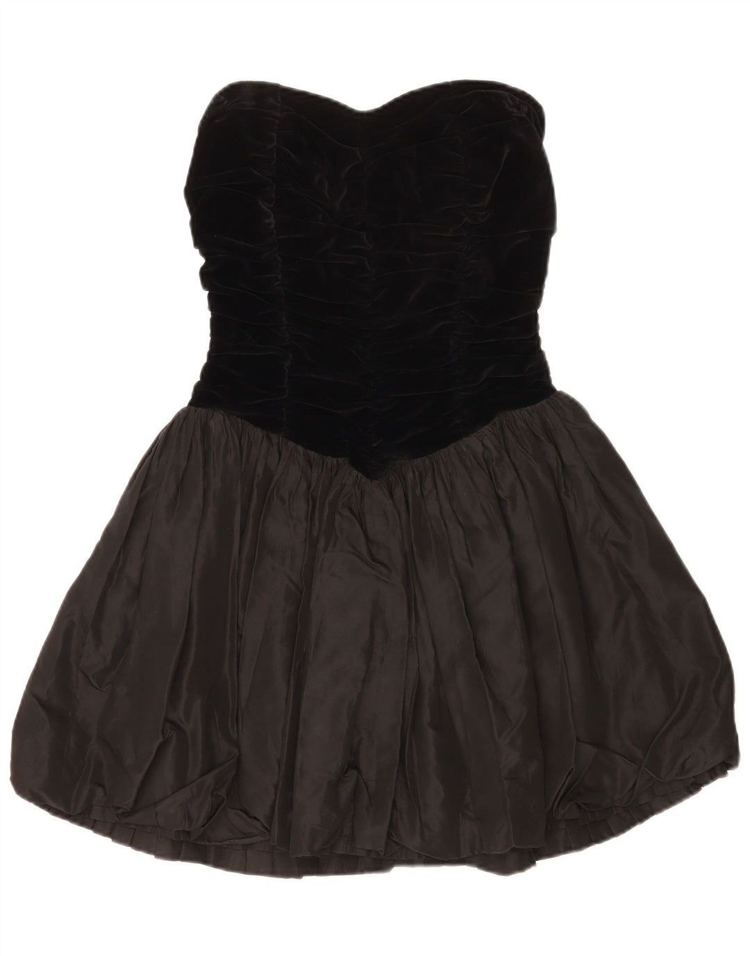 Trägerloses Damenkleid von Aria, Größe S, Schwarz, Farbblockgröße 40