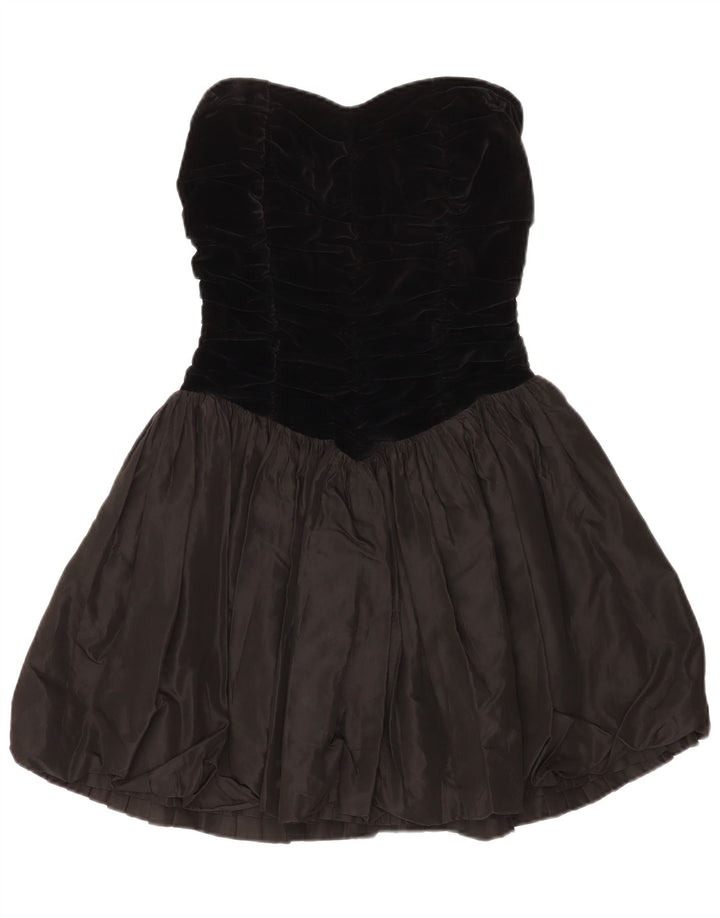 Trägerloses Damenkleid von Aria, Größe S, Schwarz, Farbblockgröße 40