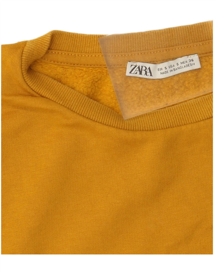 Zara Damen-Sweatshirt in Übergröße, Gr. 10, Größe S, Gelb