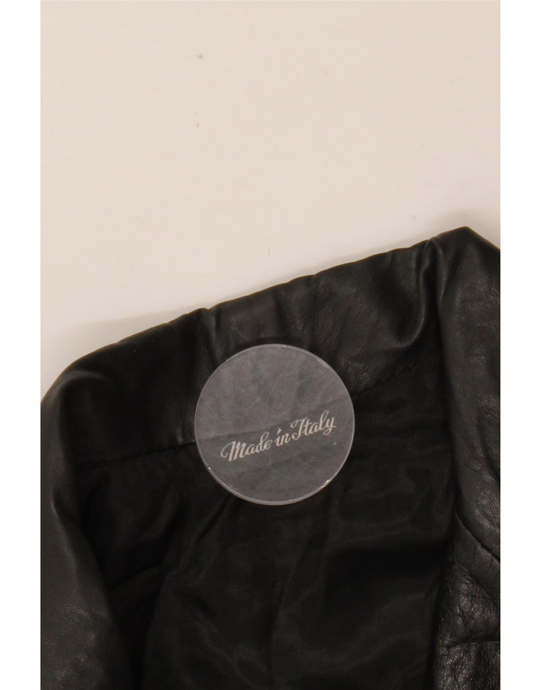 VINTAGE Herren Lederjacke UK 42 XL Schwarzes Leder