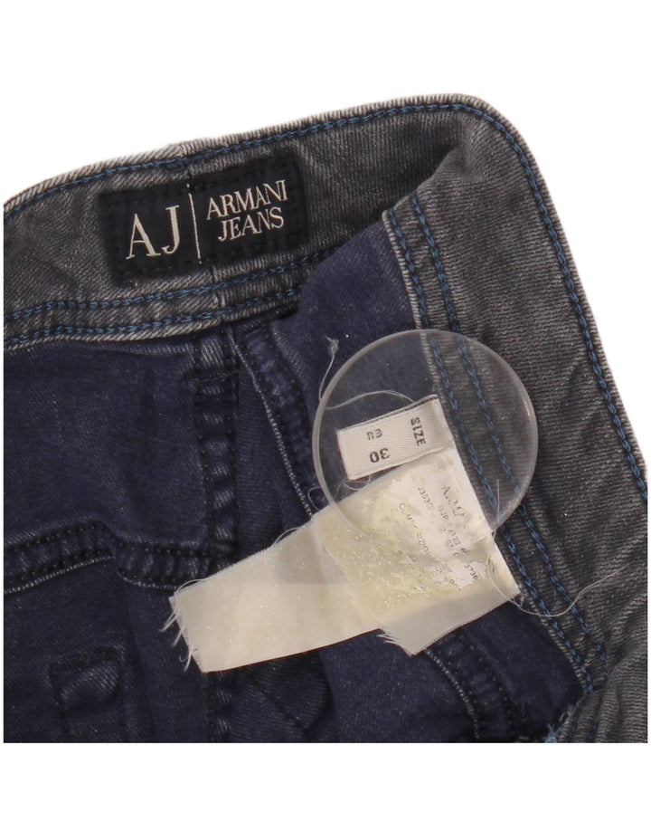ARMANI Damen Slim Jeans W30 L29 Grau