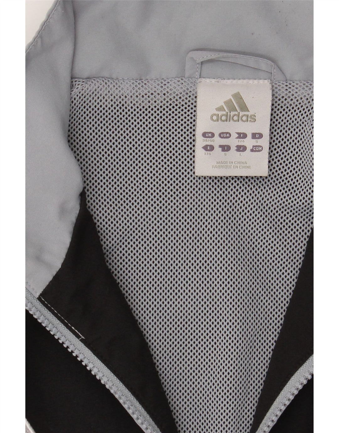 ADIDAS Mens Tracksuit Top Jacket UK 38/40 Medium Blue Colourblock Vintage Adidas and Second-Hand Adidas from Messina Hembry 