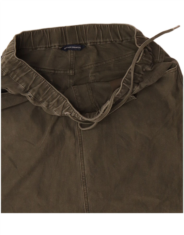 French Connection Damen Minirock W30 Medium Khaki Baumwolle