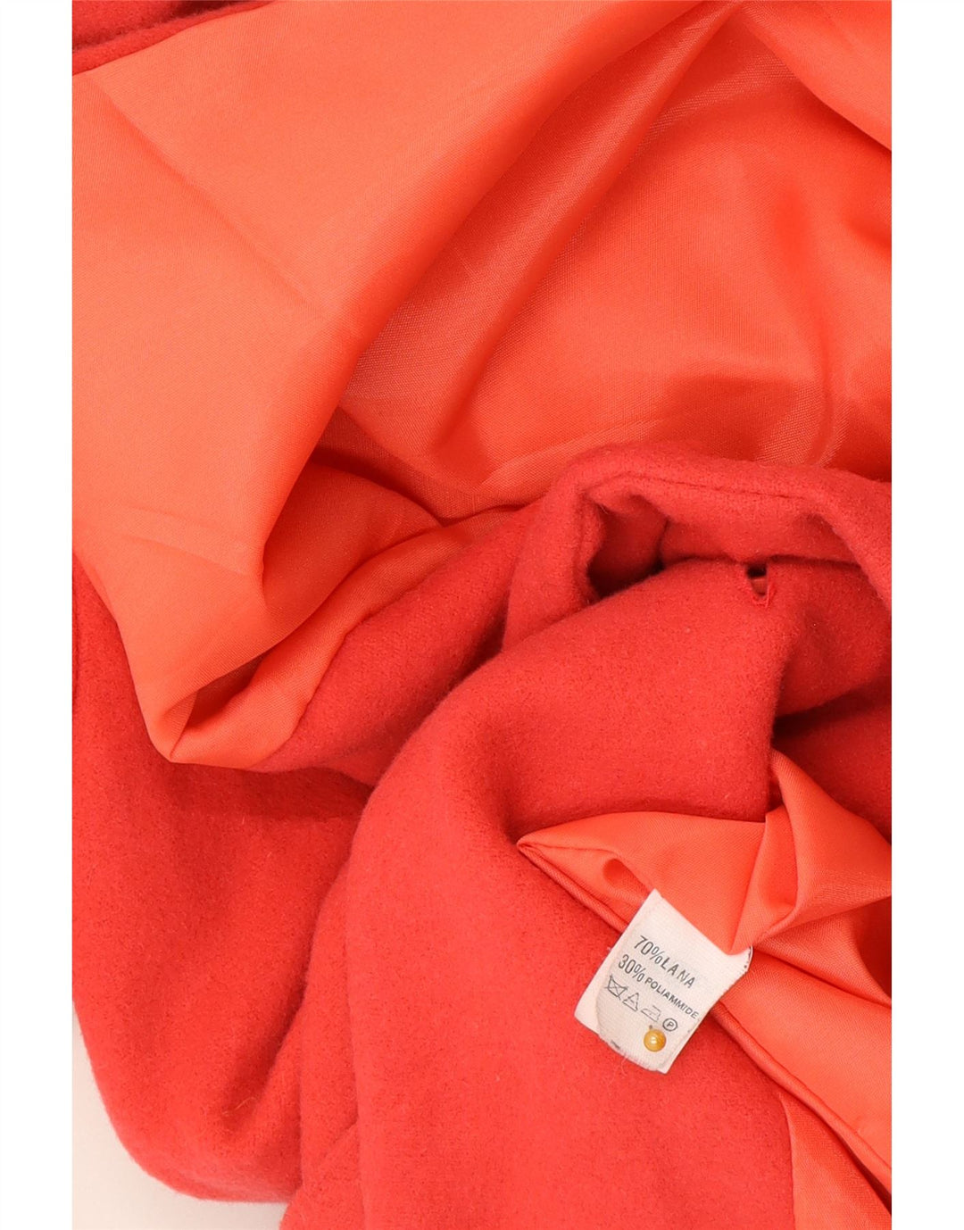 Vintage Damen 2-Knopf-Blazerjacke IT 48 XL Rote Wolle