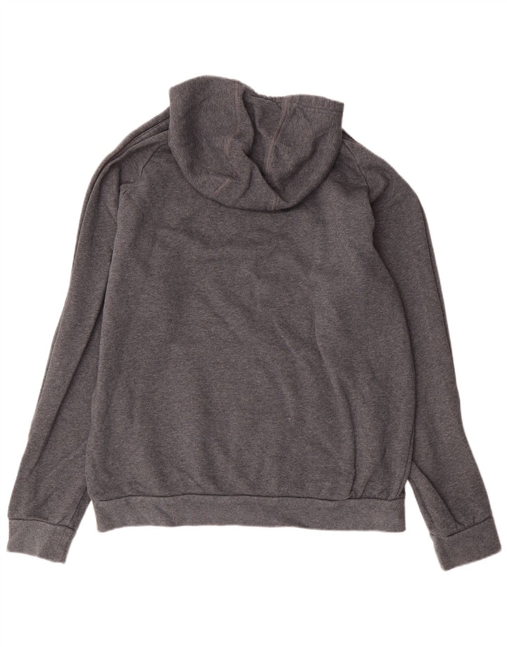Adidas Herren Kapuzenpullover, groß, graue Baumwolle