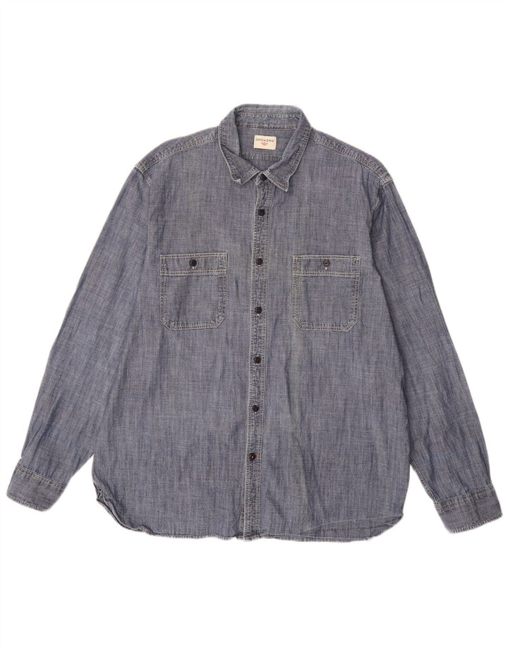 DOCKERS Herrenhemd Large Marineblau