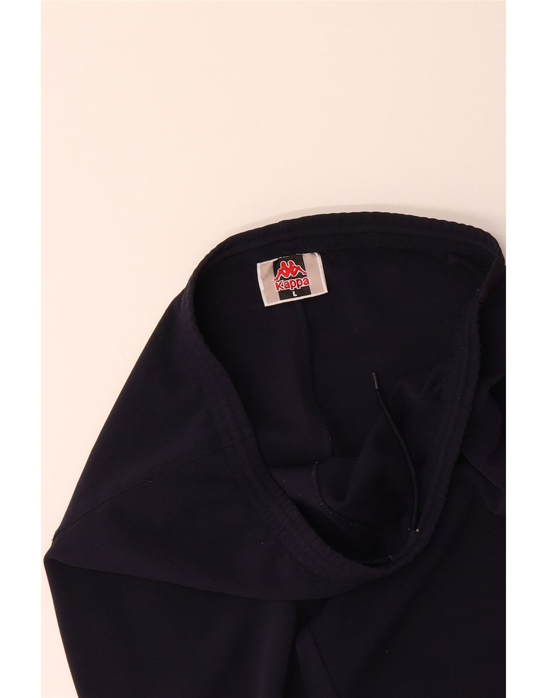 KAPPA Mens Tracksuit Trousers Large  Navy Blue Polyester Vintage Kappa and Second-Hand Kappa from Messina Hembry 