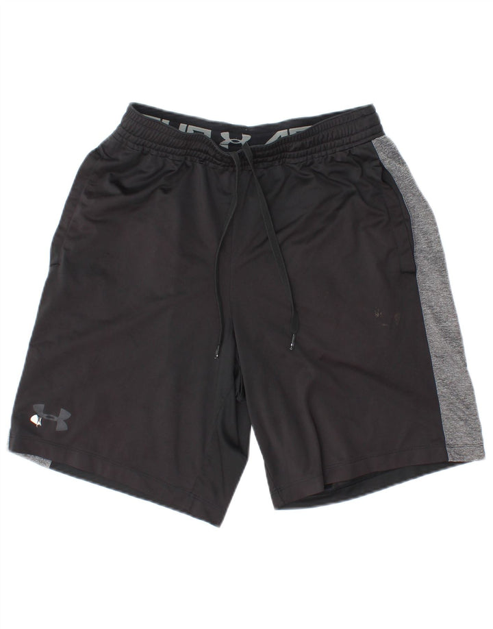 Under Armour Herren Heat Gear Sportshorts, Größe S, Schwarz, Farbblock