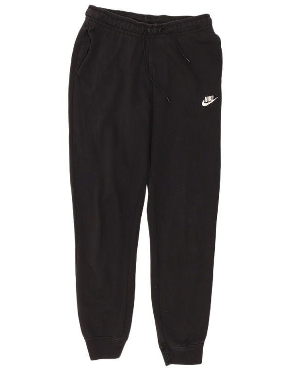 Nike Damen Trainingshose Jogger UK 10 Small Schwarz Baumwolle