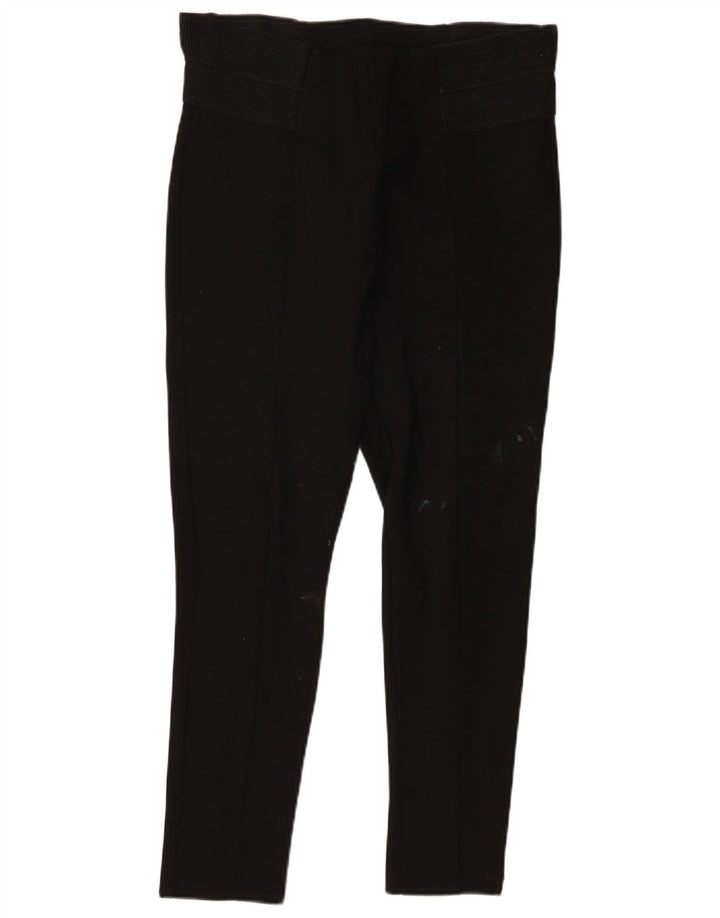 Zara Damen Leggings UK 14 Large Schwarz Viskose