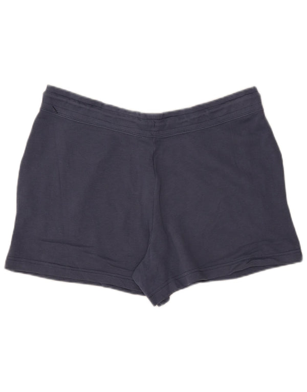 NIKE Damen Sportshorts UK 16 Large Marineblau Baumwolle