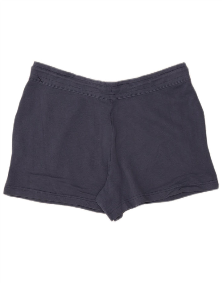 NIKE Damen Sportshorts UK 16 Large Marineblau Baumwolle