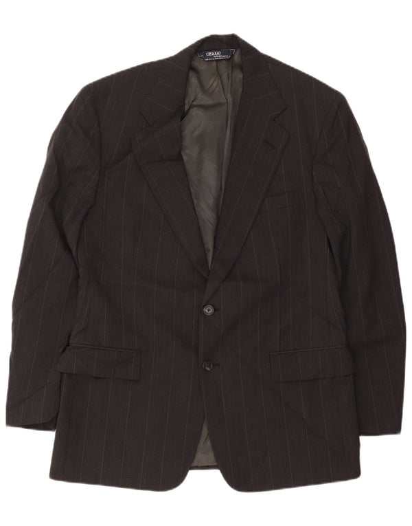 Polo Ralph Lauren Herren-Blazer mit 2 Knöpfen, UK 38, mittelschwarz gestreift