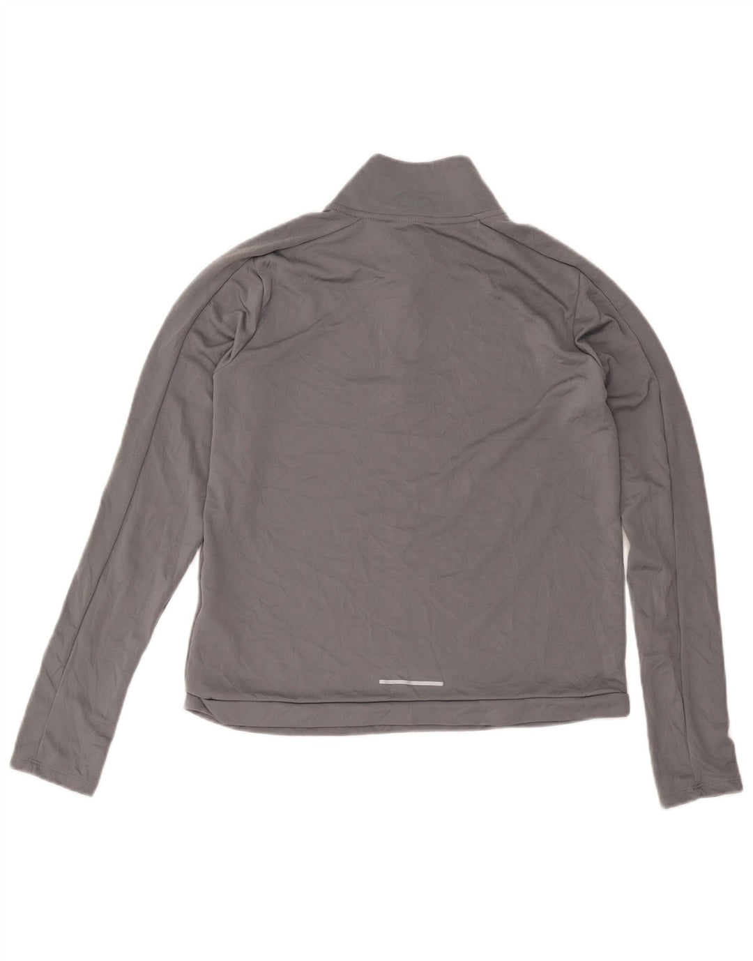 Nike Damen Dri Fit Pullover-Trainingsanzugoberteil mit Reißverschluss, UK 12, Mittelgrau