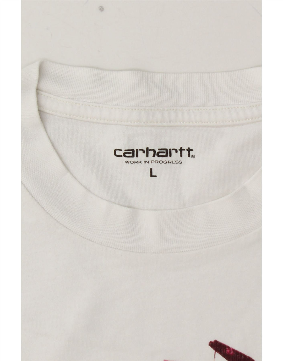 CARHARTT Herren-T-Shirt mit Grafik, Größe L, aus weißer Baumwolle
