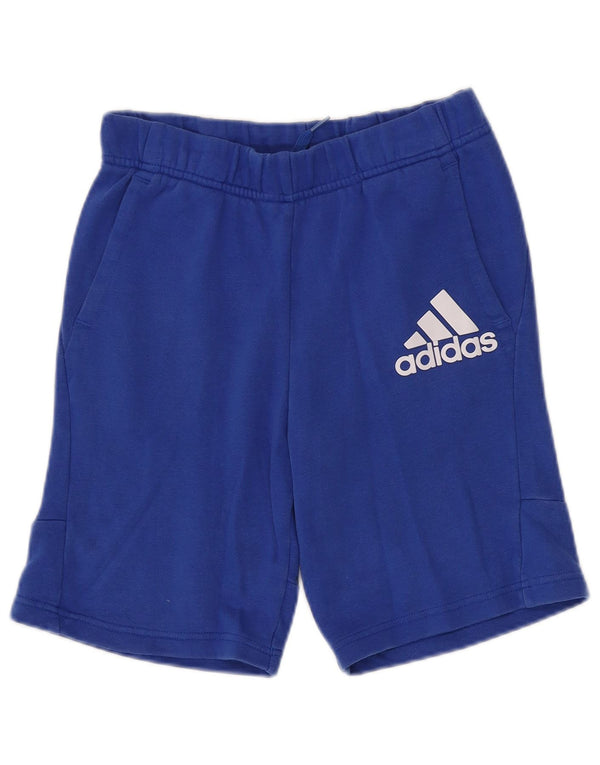 Adidas Jungen Graphic Sport Shorts 13–14 Jahre, blaue Baumwolle