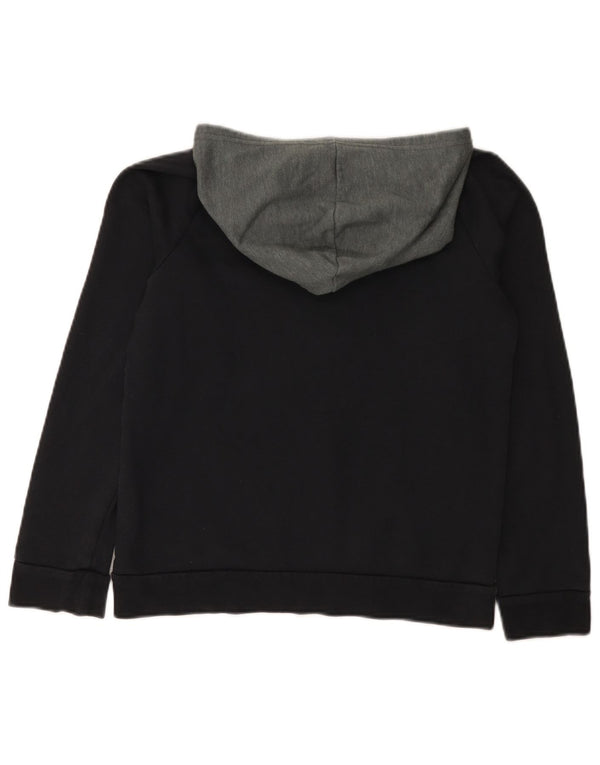 Under Armour Kapuzenpullover für Jungen, 11–12 Jahre, groß, schwarze Farbblock-Baumwolle
