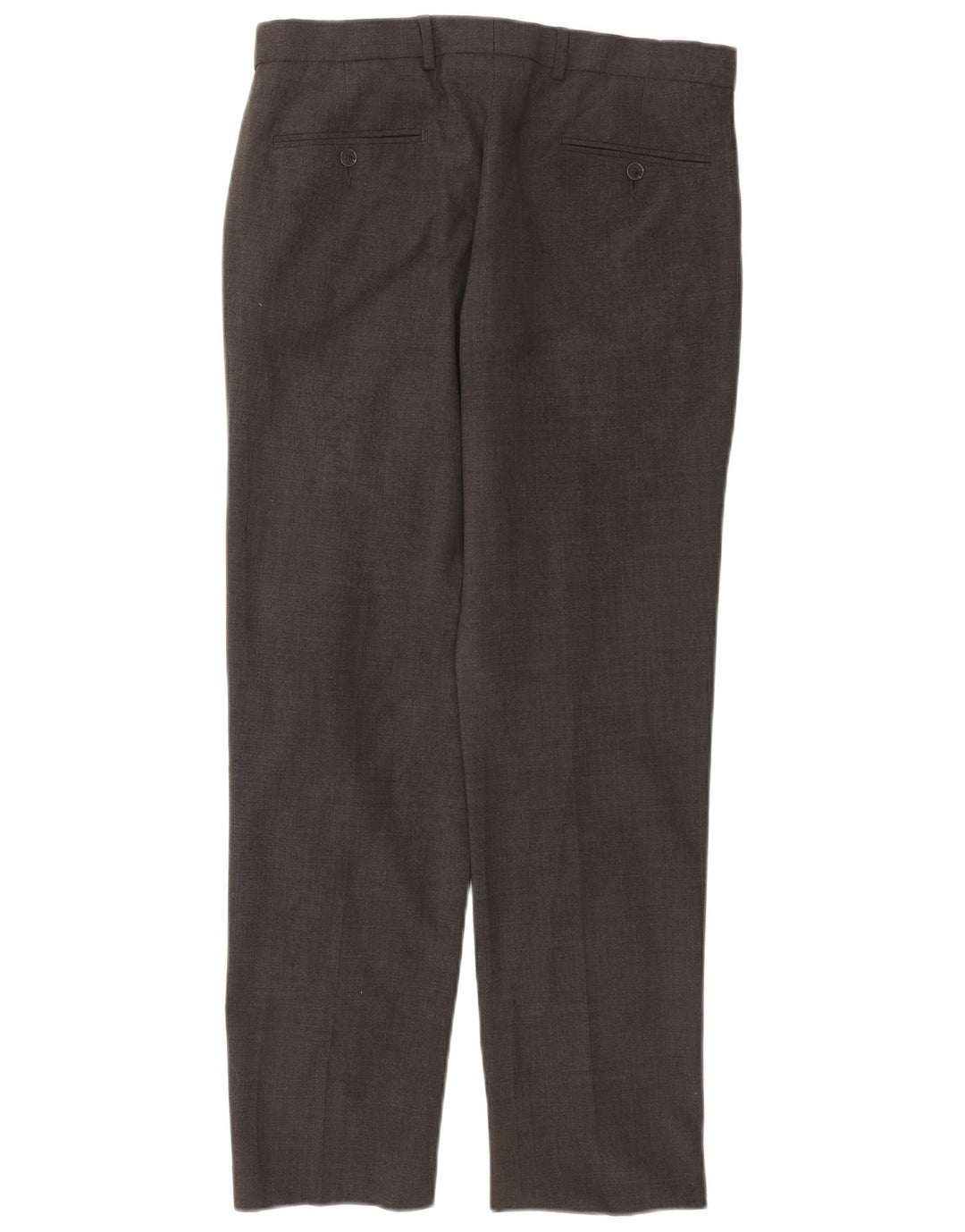 Gerade Herren-Anzughose von Marks & Spencer, W32, L31, graue Wolle