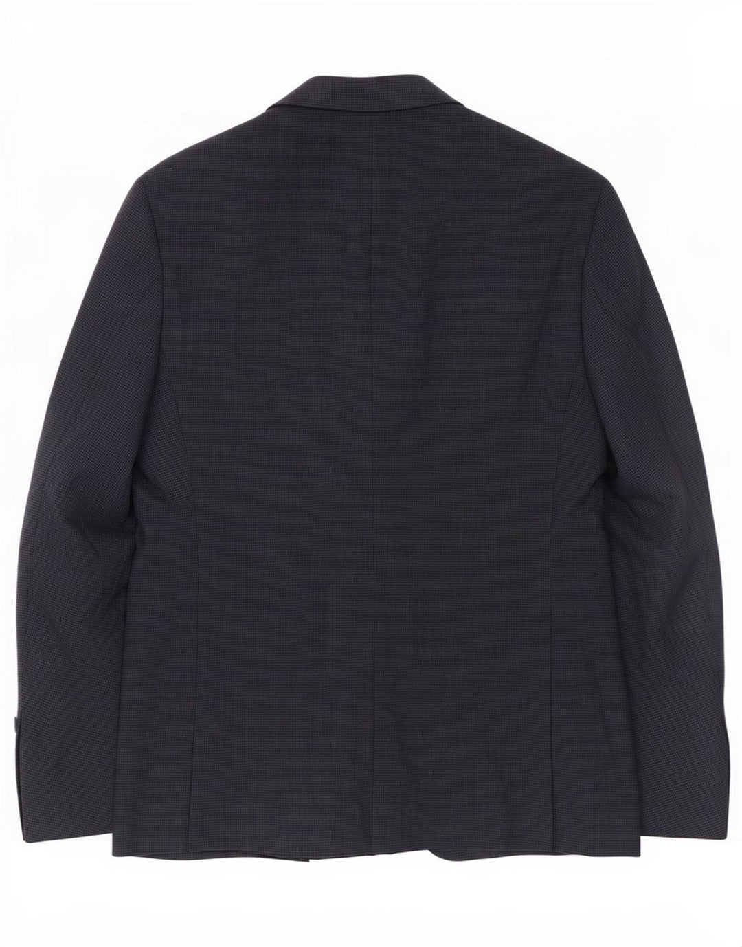 Zara Herren-Blazer mit 2 Knöpfen, EU 48, mittleres Marineblau mit Hahnentrittmuster