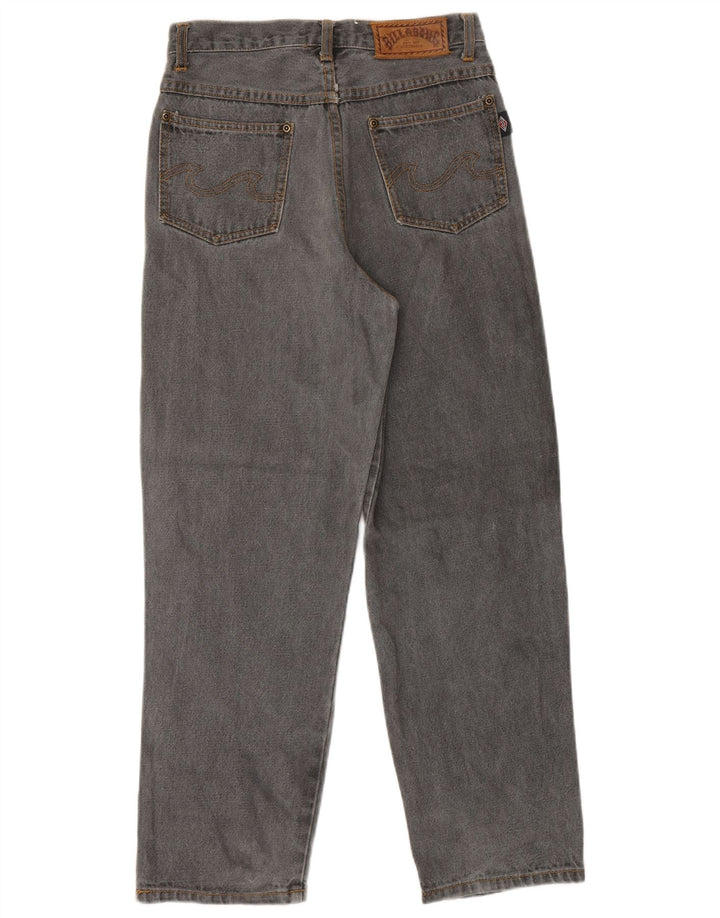 Billabong Mädchen-Jeans mit hoher Taille, lockere Passform, 13–14 Jahre, W28, L25, graue Baumwolle