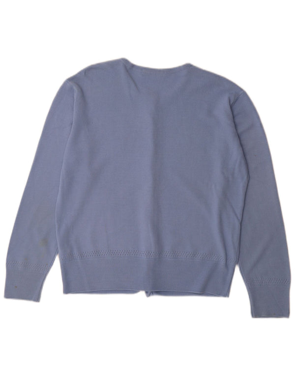 Marks & Spencer Damen-Cardigan-Pullover UK 16 Large Blaues Acryl